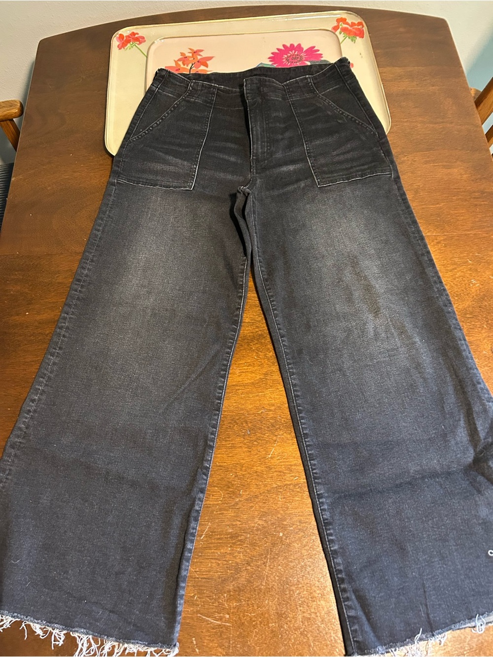 Kut from the Kloth Black Wide Leg Jeans